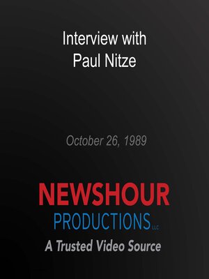 cover image of Interview with Paul Nitze